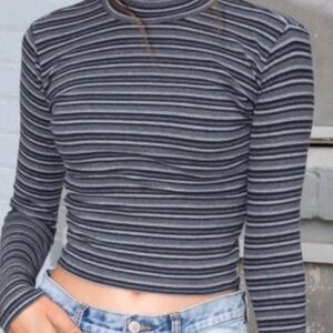 Striped Gray Women's Top